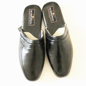 Slippers mens new size 12M FR Tripler & Company leather balance man made